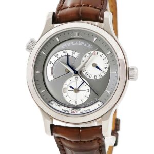 ジャガールクルト JAEGER LECOULTRE マスター コントロール ジオグラフィーク 142.3.92 K18WG 無垢 GMT デイ&ナイト メンズ 腕時計自動巻き グレー 【中古】