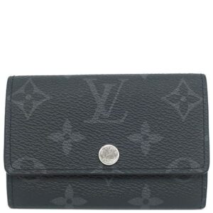ルイヴィトン LOUIS VUITTON キーケース ミュルティクレ6 モノグラムキャンバス モノグラムエクリプス モノグラムエクリプス シルバー金具 黒 グレー 6連 6本 M82603 RFID 【中古】