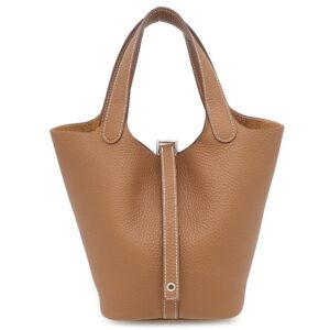 エルメス HERMES ハンドバッグ ピコタンロック PM トリヨンクレマンス ゴールド シルバー金具 新品 未使用 2025年製 茶 K 【箱】 【中古】