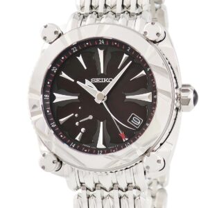 セイコー SEIKO ガランテ GMT 美しき傷跡 SBLA065 5R66-0AW0 スプリングドライブ ブラック デイト 限定 メンズ 腕時計自動巻き ブラック 【中古】