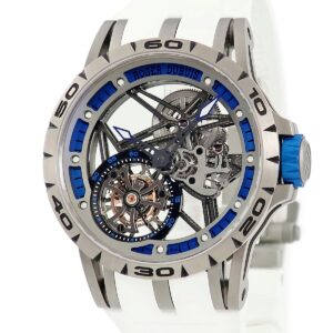 ロジェデュブイ ROGER DUBUIS エクスカリバー スパイダー フライング トゥールビヨン RDDBEX0546 スケルトン 限定 メンズ 腕時計手巻き グレー 【中古】