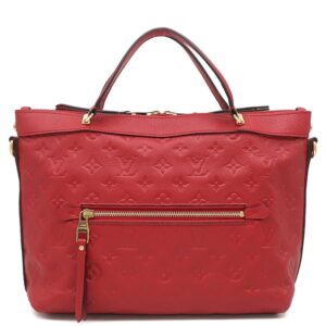 【★3％OFFクーポン】ルイヴィトン LOUIS VUITTON 2WAYバッグ バスティーユ PM モノグラムアンプラント スリーズ ゴールド金具 赤 M41169 DU2154 【中古】中古美品