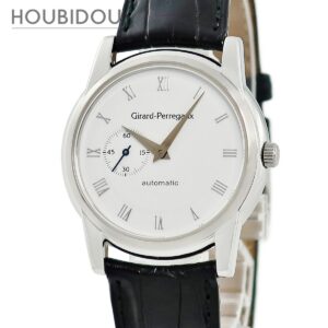 ジラールペルゴ GIRARD PERREGAUX フラットウォッチ スモールセコンド 90500.0.11.713 ホワイト 白 ローマン メンズ 腕時計自動巻き ホワイト 【中古】