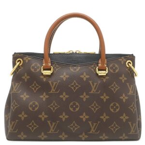 ルイヴィトン LOUIS VUITTON 2WAYバッグ パラス BB モノグラムキャンバス レザー モノグラム×ノワール ゴールド金具 茶 黒 ハンドバッグ ショルダー M41218 SP0165 【中古】