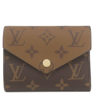 ルイヴィトン LOUIS VUITTON 三つ折り財布 ポルトフォイユ ヴィクトリーヌ モノグラムキャンバス モノグラムリバースキャンバス モノグラムリバース ゴールド金具 コンパクト財布 M81557 RFID 【箱】 【中古】