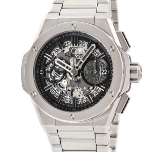 ウブロ HUBLOT ビッグバン インテグレーテッド チタニウム YOSHIDA 451.NX.1140.NX.YOS メーカーOH済 限定 メンズ 腕時計自動巻き グレー 【中古】