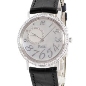 ピアジェ PIAGET アルティプラノ G0A31105 OH済 K18WG無垢 純正ダイヤ ホワイト シェル 薄型 レディース 腕時計手巻き ホワイト 【中古】中古美品