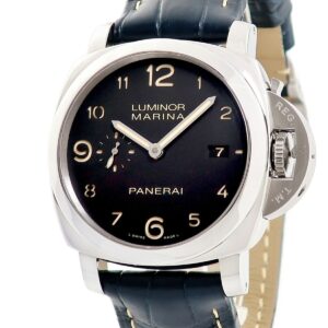 パネライ PANERAI ルミノール マリーナ1950 3デイズ オフィチーネ PAM00359 O番 ブラック アラビア デイト メンズ 腕時計自動巻き ブラック 【中古】