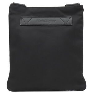 サルヴァトーレ・フェラガモ Salvatore Ferragamo ショルダーバッグ ナイロン ショルダー ナイロン ブラック マットシルバー金具 黒 斜め掛け 245573 【箱】 【中古】