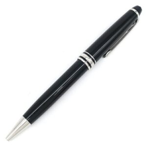 モンブラン Montblanc ボールペン マイスターシュテュック プラチナ クラシック メタル プレシャスレジン ブラック×シルバー 黒 筆記確認済み 黒インク 【中古】