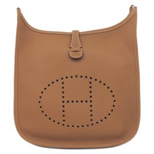 エルメス HERMES ショルダーバッグ エヴリン3 PM 29 トリヨンクレマンス ゴールド シルバー金具 エブリン 2024年製 W 【箱】 【中古】未使用保管品