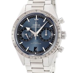 オメガ OMEGA スピードマスター '57 マスタークロノメーター 332.10.41.51.03.001 新品同様 グレーブルー メンズ 腕時計手巻き ブルー 【中古】