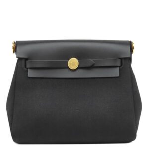 エルメス HERMES ショルダーバッグ エールバッグジップ 20 ミニ キャンバス トワルミリタリー ヴァッシュハンター ブラック ゴールド金具 新品 未使用 黒 2026年製 G 【中古】未使用保管品