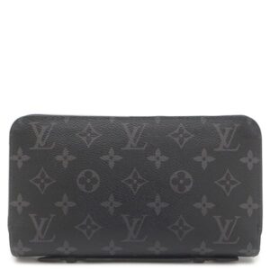 ルイヴィトン LOUIS VUITTON 長財布 ジッピーXL モノグラムエクリプス モノグラムエクリプス シルバー金具 黒 ラウンドファスナー M61698 CA4147 【保存袋】 【中古】