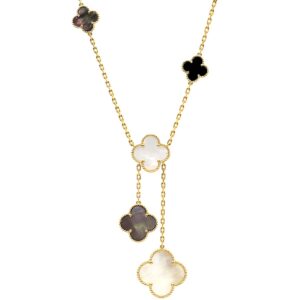 ヴァンクリーフアーペル Van Cleef & Arpels ネックレス マジック アルハンブラ 6モチーフ イエローゴールド×マルチカラー VCARD79200 【中古】中古美品