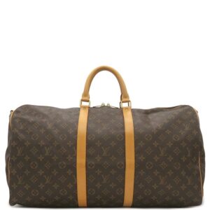 ルイヴィトン LOUIS VUITTON ボストンバッグ キーポル バンドリエール 55 モノグラムキャンバス モノグラム ゴールド金具 旅行 鍵・パドロック欠品 M41414 TH1917 【中古】