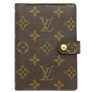 ルイヴィトン LOUIS VUITTON 手帳カバー アジェンダ PM モノグラムキャンバス モノグラム ゴールド金具 茶 システム手帳 スケジュール帳 R20005 RA4280 【中古】