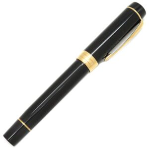 パーカー PARKER 万年筆 デュオフォールド クラシック ブラックGT センテニアル GP アクリライト K18(ペン先) ブラックXゴールド M(中字) インクカートリッジ付き 1931382 【ケース】 【中古】