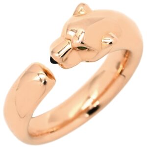 カルティエ Cartier リング 指輪 パンテール ドゥ カルティエ SM ピンクゴールド #50(JP10) 18K PG オニキス ツァボライト 9.5号 B4230000 【保証書】 【中古】中古品