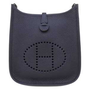 エルメス HERMES ショルダーバッグ エヴリンTPM アマゾン トリヨンクレマンス ブルーニュイ ゴールド金具 新品 未使用 紺 Z刻印 【箱】 【中古】