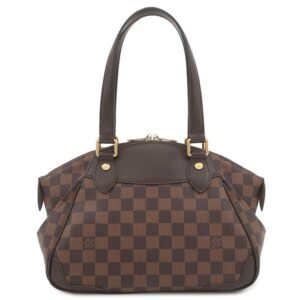 ルイヴィトン LOUIS VUITTON ハンドバッグ ヴェローナ PM ダミエキャンバス ダミエエベヌ ゴールド金具 茶 N41117 DU0122 【中古】