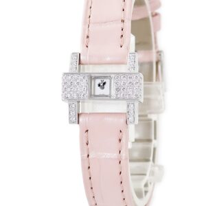 ジャガールクルト JAEGER LECOULTRE ジュワィアリー 101 アトリエ 282.3.70 メーカーOH済 K18WG無垢 純正ダイヤ 角型 レディース 腕時計手巻き シルバー 【中古】