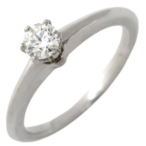 ティファニー Tiffany & Co リング 指輪 ソリティア ダイヤリング プラチナシルバー T＆Co. 一粒 1P 立爪 0.20ct プラチナ950 7号 【中古】中古品