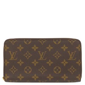 【★3％OFFクーポン】ルイヴィトン LOUIS VUITTON 長財布 ジッピー オーガナイザー モノグラムキャンバス モノグラム ゴールド金具 ラウンドファスナー 茶 M62581 RFID 【中古】新品同様品