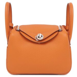 エルメス HERMES ショルダーバッグ リンディ ミニ 2 20 トリヨンクレマンス オレンジ シルバー金具 新品 未使用 K刻印(2025年製) 【箱】 【中古】