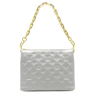 【★3％OFFクーポン】ルイヴィトン LOUIS VUITTON ショルダーバッグ クッサンPM レザー ラムレザー シルバー ゴールド金具 チェーンショルダー M21769 RFID不明 【中古】中古美品