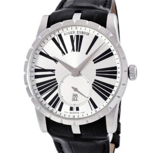ロジェデュブイ ROGER DUBUIS エクスカリバー 42 オートマティック DBEX0536 ローマン スモールセコンド メンズ 腕時計自動巻き シルバー 【中古】中古美品