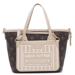 【★3％OFFクーポン】ルイヴィトン LOUIS VUITTON 2WAYバッグ ネヴァーフル インサイドアウト BB モノグラムキャンバス グレインレザー ライムストーン×モノグラム ゴールド金具 リバーシブル M12099 RFID 【保存袋】 【中古】未使用保管品