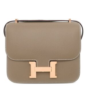 エルメス HERMES ショルダーバッグ コンスタンス3 ミニ ミロワール ヴォーエプソン エトゥープ ピンクゴールド金具 未使用 PG RG 2025年製 K 【箱】 【中古】未使用保管品