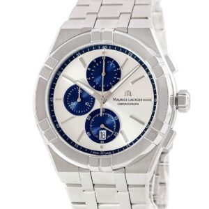 モーリスラクロア Maurice Lacroix アイコン クォーツ クロノグラフ AI1118-SS002-230-1 未使用 スモールセコンド メンズ 腕時計クオーツ シルバー 【中古】未使用保管品