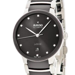 ラドー RADO セントリックス オートマティック ダイヤモンズ R30018742 未使用 デイト シースルーバック メンズ 腕時計自動巻き ブラック 【中古】未使用保管品