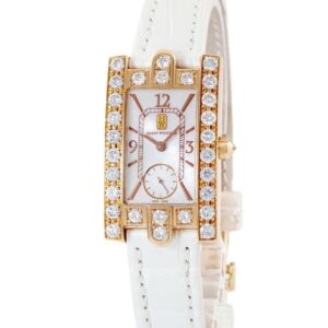ハリーウィンストン Harry Winston レディ アヴェニュー オーロラ 310LQR K18PG無垢 ダイヤ ホワイト シェル レディース 腕時計クオーツ ホワイト 【中古】中古美品