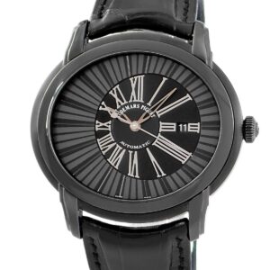 オーデマピゲ AUDEMARS PIGUET ミレネリー クインシー ジョーンズ 15161SN.OO.D002CR.01 黒 DLC加工 楕円 限定 メンズ 腕時計自動巻き ブラック 【中古】中古美品