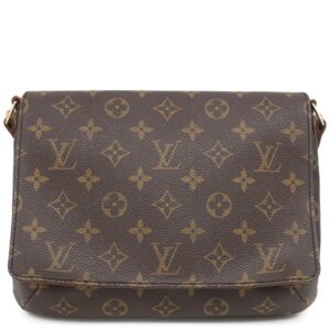 ルイヴィトン LOUIS VUITTON ショルダーバッグ ミュゼットタンゴ ショート モノグラムキャンバス モノグラム ゴールド金具 茶 M51257 SP1020 【中古】