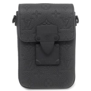 ルイヴィトン LOUIS VUITTON ショルダーバッグ Sロック ヴェルティカル ウェアラブル ウォレット レザー トリヨンレザー ノワール マットブラック金具 黒 M81524 RFID 【保存袋】 【中古】