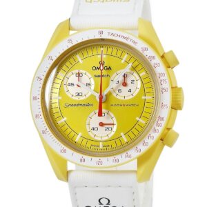 オメガ OMEGA スピードマスター バイオセラミック ムーンスウォッチ ミッション トゥ サン SO33J100 メンズ 腕時計クオーツ イエロー 【中古】