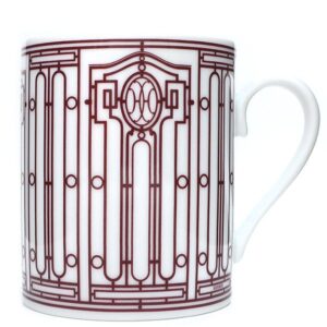 エルメス HERMES 食器 H DECO アッシュデコ マグカップ 磁器 レッド Hデコ 白 赤 ポーセリン 41031P 【箱】 【中古】新品同様品