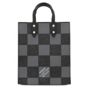 【★3％OFFクーポン】ルイヴィトン LOUIS VUITTON 2WAYバッグ サック プラ XS レザー ダミエチェッカーボードキャンバス ブラック シルバー金具 黒 グレー トップハンドル N60479 RFID 【中古】未使用保管品