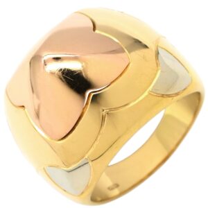 ブルガリ BVLGARI リング 指輪 ピラミデ イエローゴールド×ピンクゴールド×ホワイトゴールド 750 18金 3カラー 3ゴールド 12号 【中古】中古品