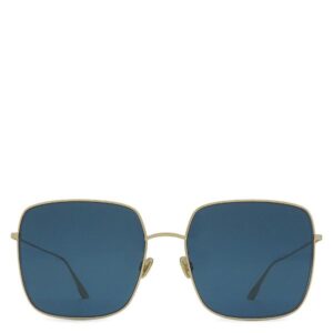 クリスチャン・ディオール Christian Dior サングラス DiorStellaire1 59□18 メタル ゴールド×ネイビー ゴールド金具 スクエア メタルフレーム LKSA9 【箱】 【中古】中古美品