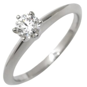 ティファニー Tiffany & Co リング 指輪 ソリティア ダイヤリング プラチナシルバー T＆Co. 一粒 1P 立爪 VS1 0.32ct プラチナ950 11.5号 【中古】中古美品