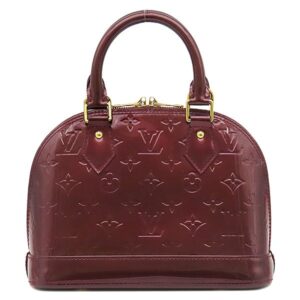 【★3％OFFクーポン】ルイヴィトン LOUIS VUITTON 2WAYバッグ アルマ BB モノグラムヴェルニ アマラント ゴールド金具 赤紫 ハンドバッグ パドロック欠品 M91678 MI2140 【中古】中古美品