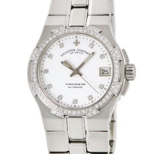 ヴァシュロン・コンスタンタン VACHERON CONSTANTIN オーヴァーシーズ ミディアムサイズ 42552/423A-8931 純正ダイヤ メンズ 腕時計自動巻き ホワイト 【中古】中古美品