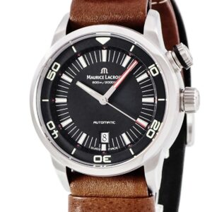 モーリスラクロア Maurice Lacroix ポントス S ダイバー PT6248-SS001-330-2 未使用 ブラック インナー回転ベゼル メンズ 腕時計自動巻き ブラック 【中古】未使用保管品