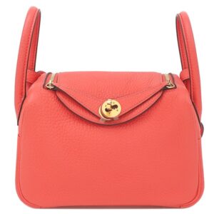 エルメス HERMES ショルダーバッグ リンディ ミニ 20 トリヨンクレマンス ローズテキサス ゴールド金具 Y 【箱】 【中古】新品同様品