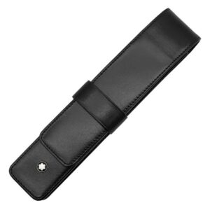 モンブラン Montblanc ペンケース マイスターシュテュック 1本用 ペンポーチ レザー ブラック シルバー金具 ホワイトスター ペン入れ 1本 1本差し 【中古】中古美品